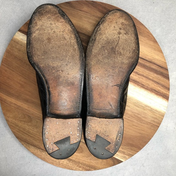 Antique Edwin Clapp‎ Alligator 3-Eyelet Split-Toe Norweger Collector Shoe, Derby - Picture 7 of 10